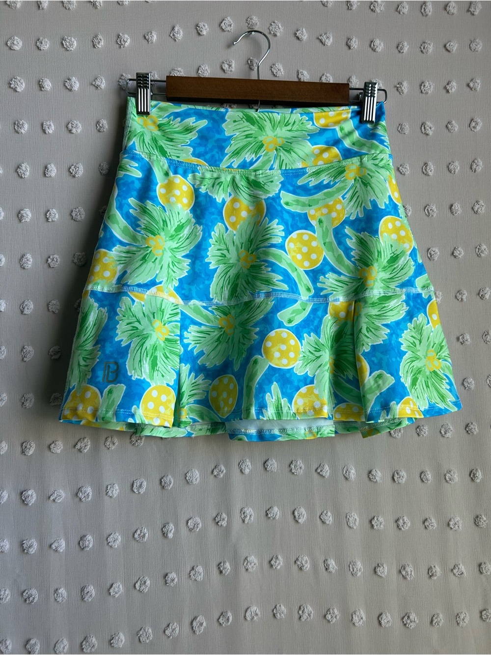 Pickleball Bella Palms 1 A Line Skort Sz S Green Blue